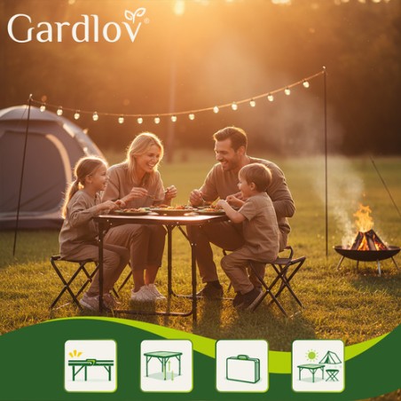 Gardlov kokkupandav aialaud + 4 tooli