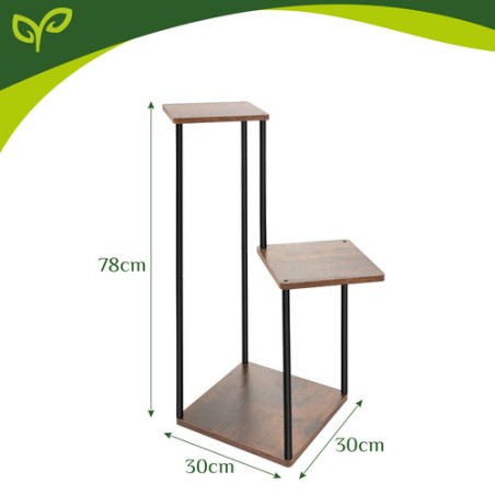 Gardlov seisev lillealus 78cm - 3 riiulit