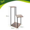 Gardlov seisev lillealus 78cm - 3 riiulit