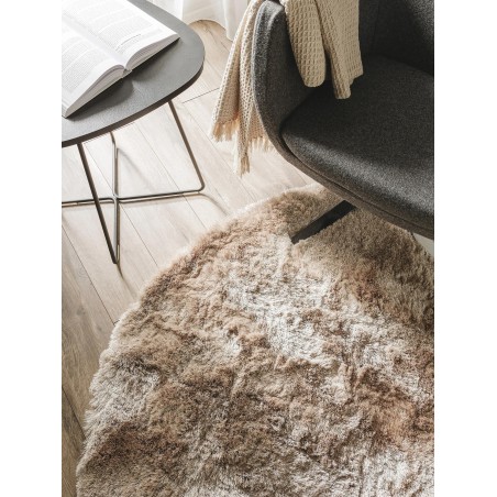 Shaggy Rug vaip Whisper Helepruun ø 160 cm