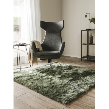 Shaggy Rug Whisper Green 150x150 cm