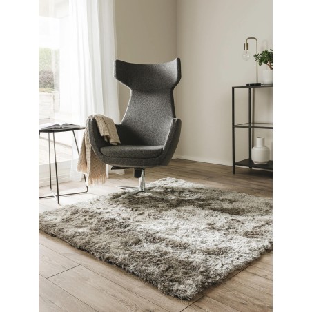 Shaggy Rug vaip Whisper Grey 150x150 cm