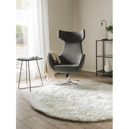 Shaggy Rug vaip Whisper White ø 200 cm