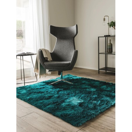 Shaggy Rug vaip Whisper Türkiissinine 200x200 cm