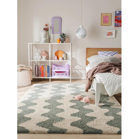 Shaggy vaip Louise Green 200x290 cm
