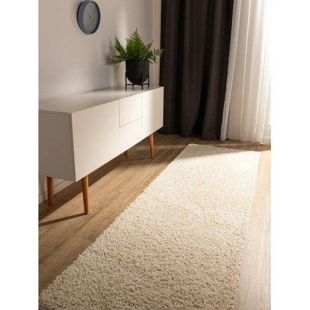 Pestav Shaggy Rug Soho Cream 80x250 cm