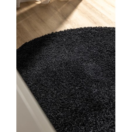 Pestav Shaggy vaip Soho Black ø 80 cm ümmargune