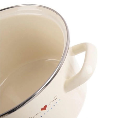 Kreemjas emailpott TONCA 24 cm, 4 liitrit | FreshDesign.ee