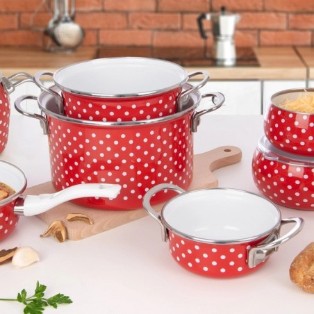 TECKA emailitud pott 14 cm, 650 ml