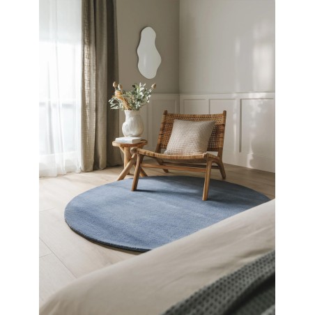 Villane vaip Bent Blue ø 150 cm ümmargune