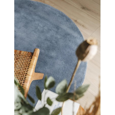 Villane vaip Bent Blue ø 150 cm ümmargune