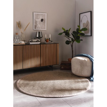 Sisalvaip Greta Grey ø 150 cm ümmargune