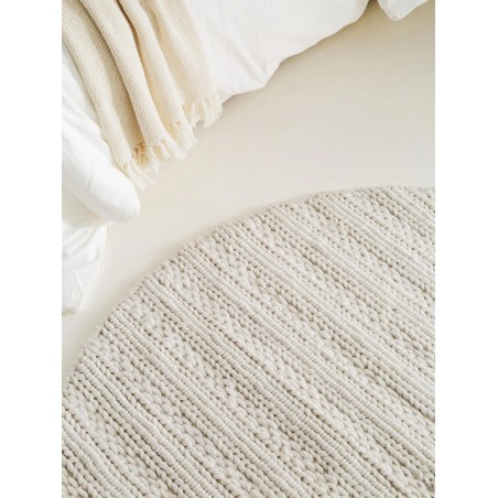 Villane vaip Dina Cream ø 100 cm ümmargune