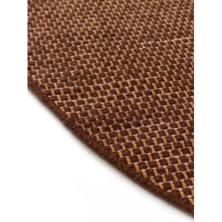 Ümmargune villane vaip Rocco Brown ø 150 cm ümmargune