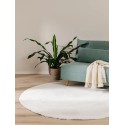Faux Fur Rug Furry Cream ø 80 cm ümmargune