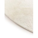 Faux Fur Rug Furry Cream ø 80 cm ümmargune