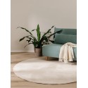 Kunstkarusnahast vaip Furry Beige ø 80 cm ümmargune