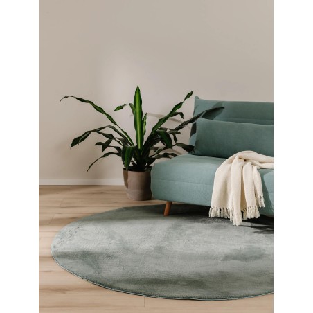 Kunstkarusnahast vaip Karvane Roheline ø 120 cm