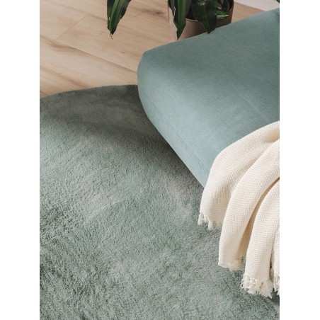 Kunstkarusnahast vaip Karvane Roheline ø 120 cm