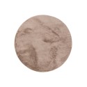 Kunstkarusnahast vaip Furry Taupe ø 120 cm
