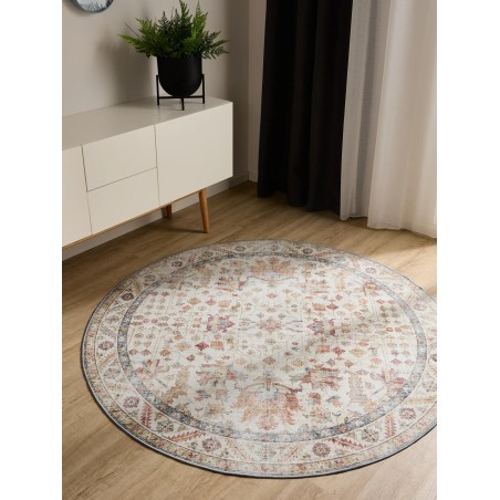 Pestav vaip George Mitmevärviline/Beež ø 120 cm