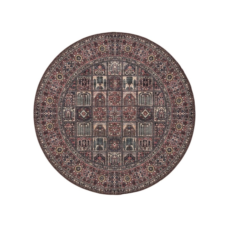 Pestav vaip George Mitmevärviline/Punane ø 120 cm