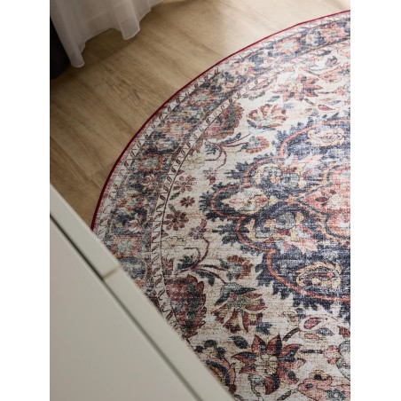 Pestav vaip George Mitmevärviline/Punane ø 160 cm