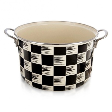 Emailitud pott CHECKTAHV 26 cm, 6, 5 liitrit | FreshDesign.ee