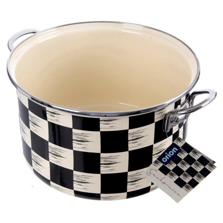 Emailitud pott CHECKTAHV 26 cm, 6, 5 liitrit | FreshDesign.ee