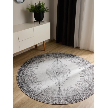 Pestav vaip George must/hall ø 120 cm
