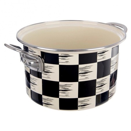 Emailitud pott CHECKTAHV 20 cm, 3 liitrit | FreshDesign.ee