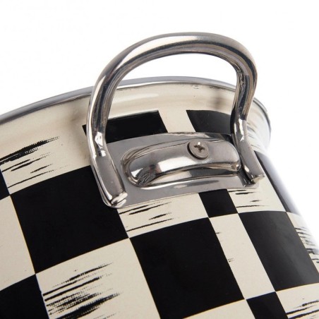 Emailitud pott CHECKTAHV 20 cm, 3 liitrit | FreshDesign.ee