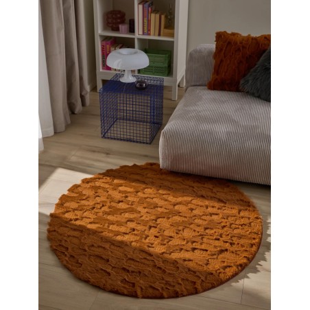 Kunstkarusnahast vaip Immy Orange ø 160 cm