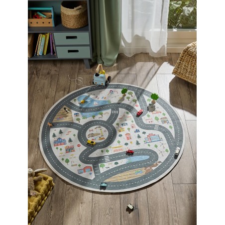 Lastevaip Linus Cream ø 150 cm ümmargune