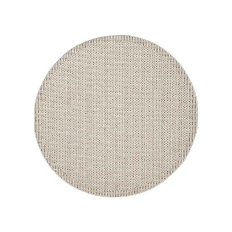In- & Outdoor ümmargune vaip Agra kreem/sinine ø 160 cm