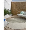 In- & Outdoor ümmargune vaip Agra kreem/sinine ø 160 cm