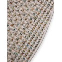 In- & Outdoor ümmargune vaip Agra kreem/sinine ø 160 cm