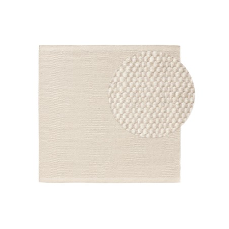 Villane vaip Rocco Valge 200x200 cm
