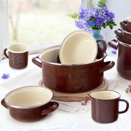 PRUUN emailpott 14 cm, 600 ml