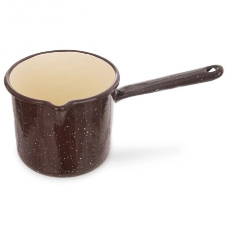 Pruun emailpott BROWN 12 cm, 1, 2 liitrit | FreshDesign.ee