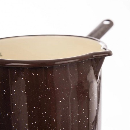 Pruun emailpott BROWN 12 cm, 1, 2 liitrit | FreshDesign.ee