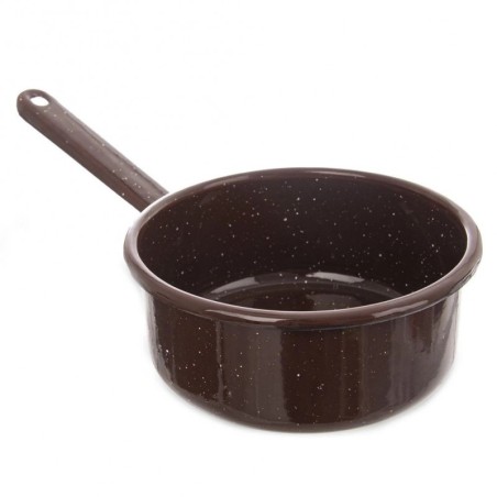 Pruun emailitud pott BROWN 14 cm, 900 ml | FreshDesign.ee