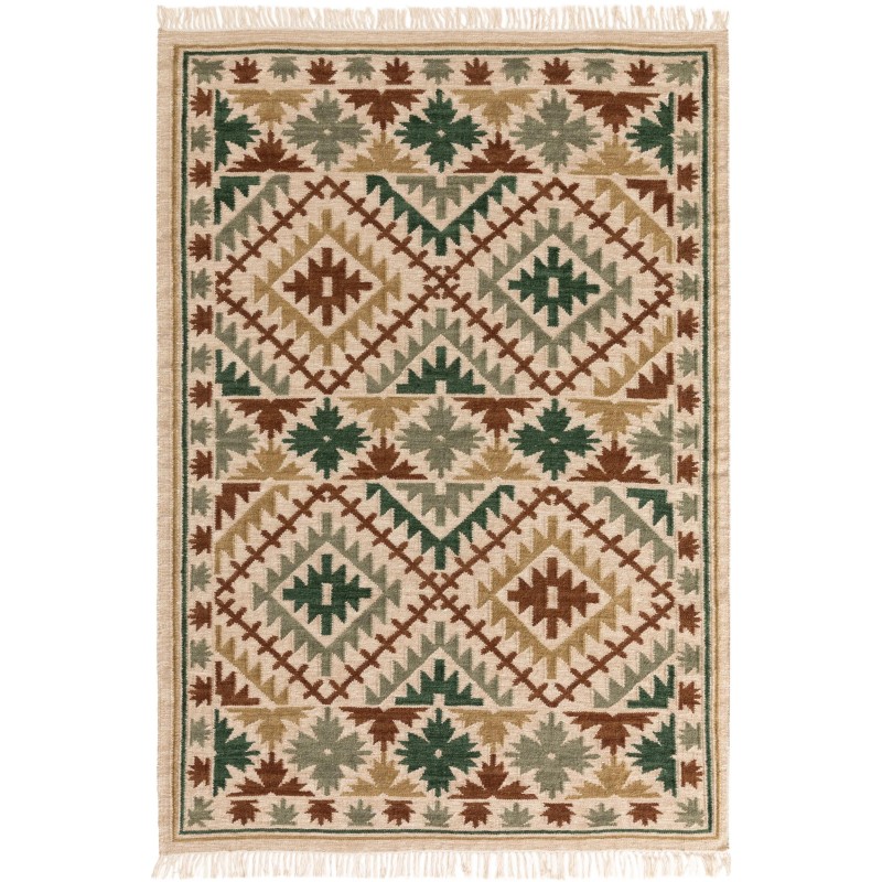 Käsitsi kootud Kilim Zohra Green 160x230 cm