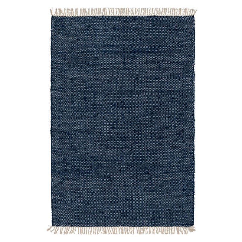 Taaskasutatud materjalist vaip Tom Dark Blue 60x100 cm