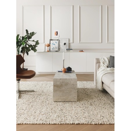 Villane vaip Patch Valge/must 200x300 cm