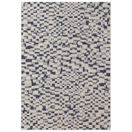 Sise- ja välisvaip Kaleo Sinine/Valge 80x150 cm
