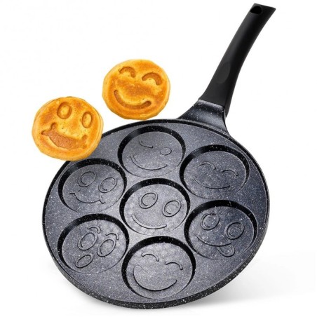 Graniitmunapann 7 auguga BLACK LINE 26 cm | FreshDesign.ee