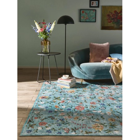 Pestav vaip Milly Mitmevärviline/Türkiissinine 120x170 cm