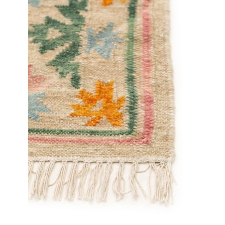 Käsitsi kootud Kilim Zohra mitmevärviline/beež 80x200 cm