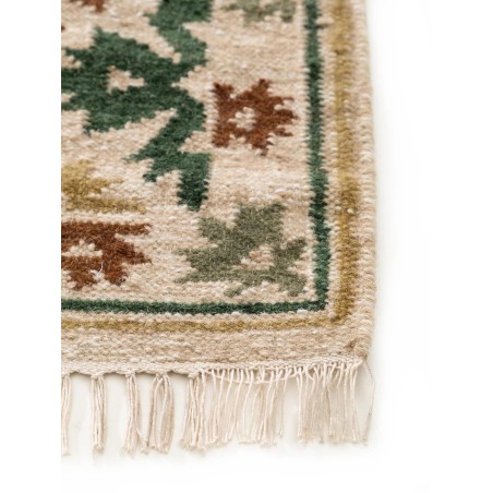 Käsitsi kootud Kilim Zohra Green 80x200 cm